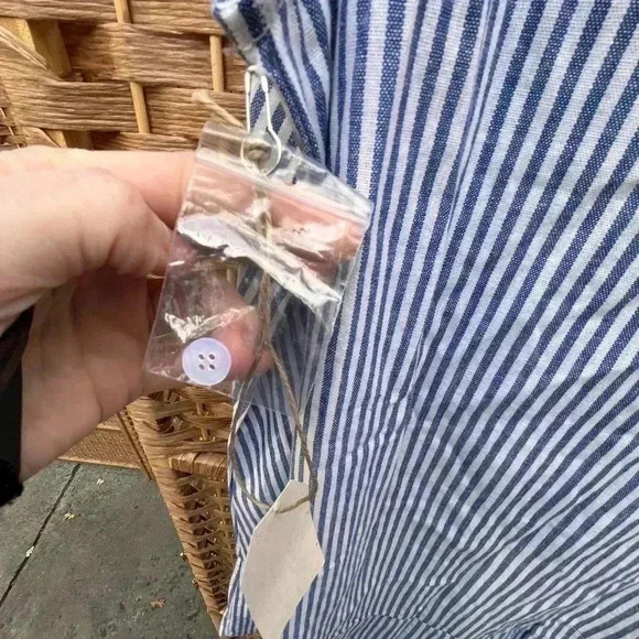 Chrysanthemum Striped Romper - Large - Picture 6 of 9